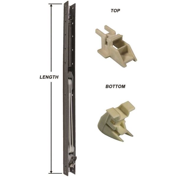 Strybuc 31in.L Window Channel Balance 3030 with Top and Bottom End Brackets Attached 9/16in.W x 5/8in.D, 4PK 60-303-3H4